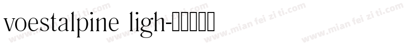 voestalpine ligh字体转换